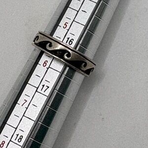 Set of Silver Rings. Water Symbol & “Best Friends Forever”. Y2K